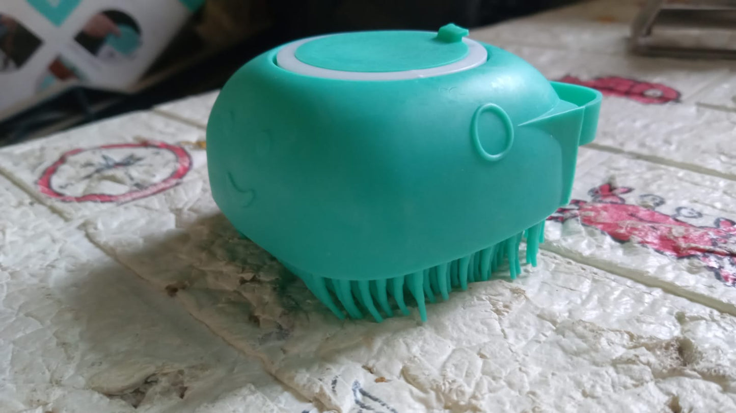 Silicone Massage Bath Body Brush Soft Bristle With Shampoo Dispenser - Springkart