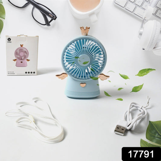 Cute Electric Mini Handheld Fan,Ā Portable USB RechargeableĀ Mini Fan for Home, Office, Travel and Outdoor Use (1 Pc) - Springkart