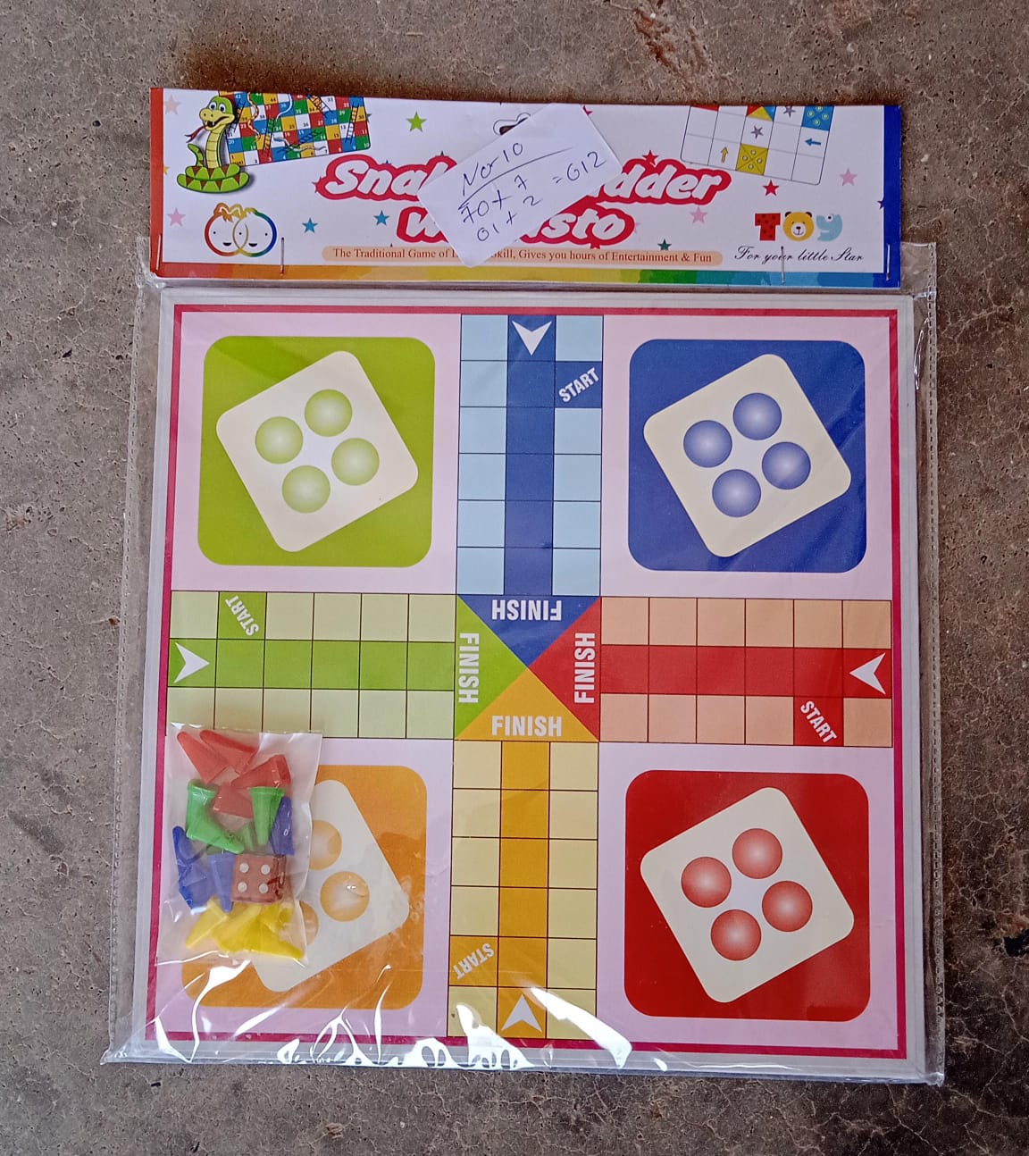 Family Board Game with Two Modes | Two Side Different Ladder, Ludo Games for Children and Families | 2 to 4 Players - Age 3 Years and Above (2 in 1) - Springkart