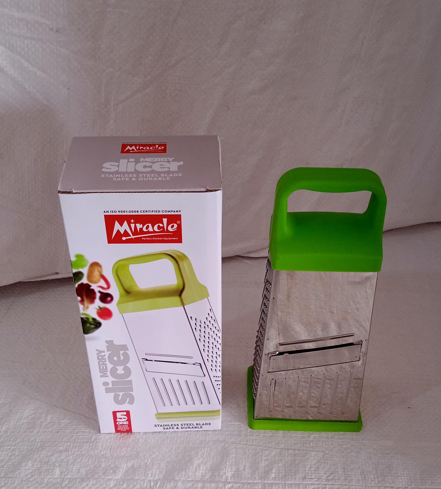 Miracle 5 In 1 Multifunctional Stainless Steel, Cheese Grater With Handle Stainless Steel Material Food Grater For Carrot, Cheese, Panner, Lemon or orange Peel and other Vegetable & Fruit - Springkart