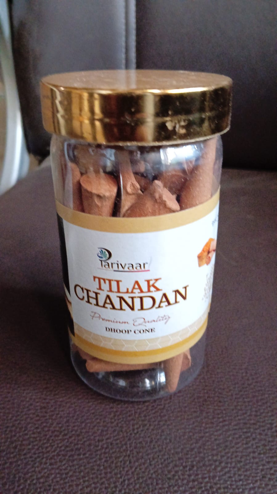 Tilak chandan Dhoop Cones, Premium Tilak Chandan Dhoop, Spritual Vibes, Charcoal Free (120g) - Springkart