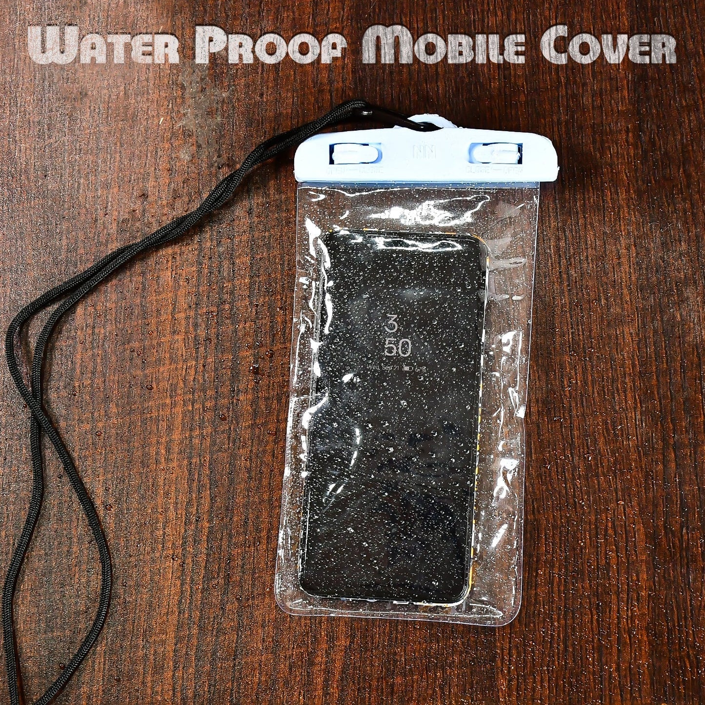 Mobile Waterproof Sealed Transparent Plastic Bag / Pouch Cover for All Mobile Phones - Springkart
