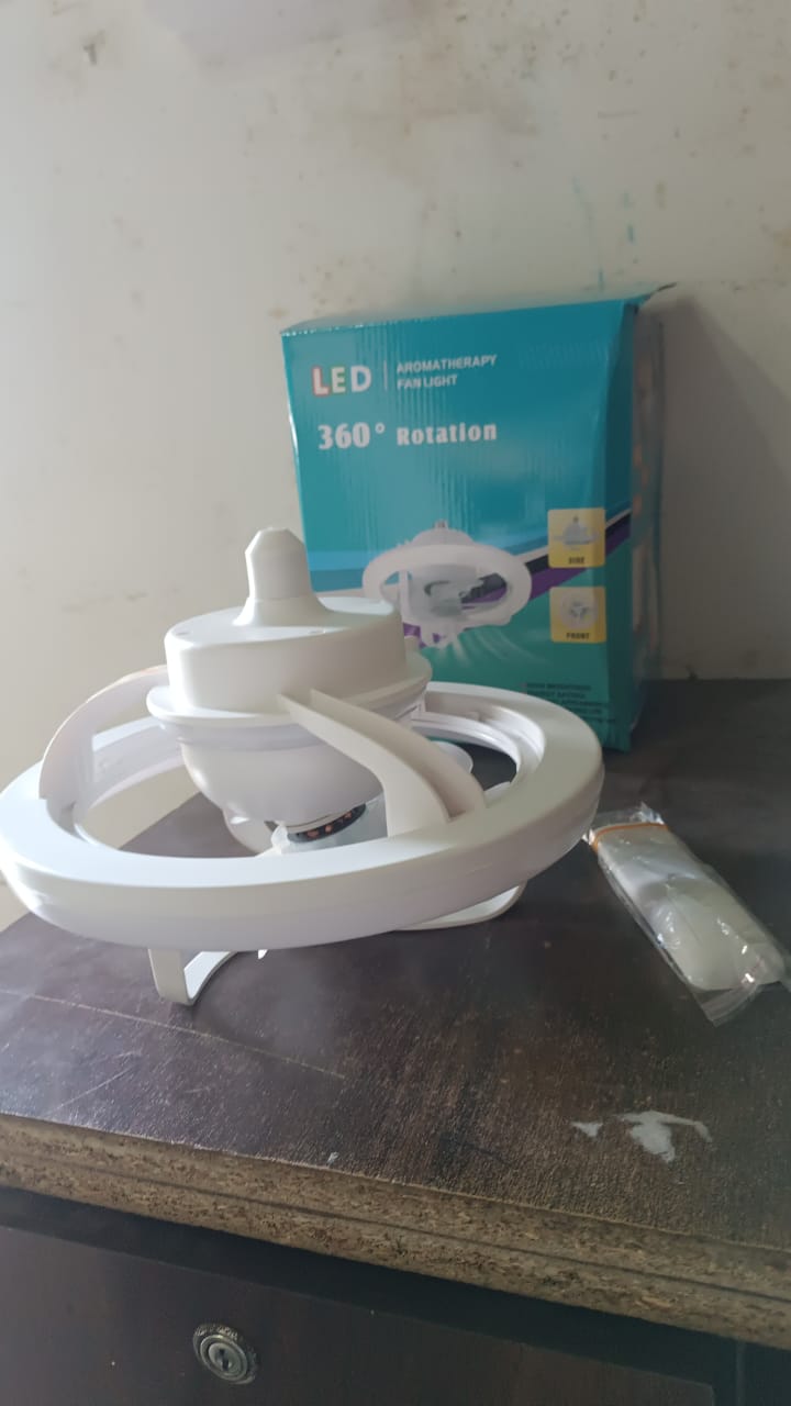 Rotation Ceiling Fan Light Smart Fan With Remote Control (1 Pc) - Springkart