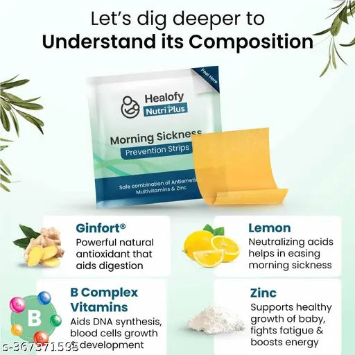 Nutriplus Morning Sickness Strips 60 Oral Strips - Springkart