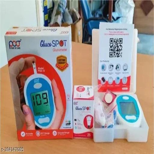 Point of Care Gluco SPOT Glucometer with 25 Test Strips - Springkart