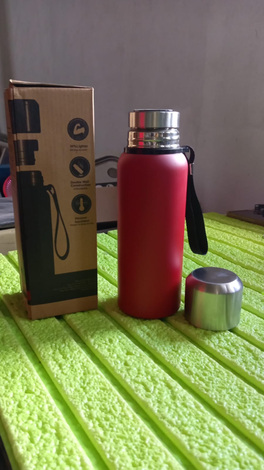Stainless Steel Water Bottle, Fridge Water Bottle, Stainless Steel Water Bottle Leak Proof, Rust Proof, Cold & Hot Thermos steel Bottle| Leak Proof | Office Bottle | Gym | Home | Kitchen | Hiking | Trekking | Travel Bottle (Approx 600ML) - Springkart