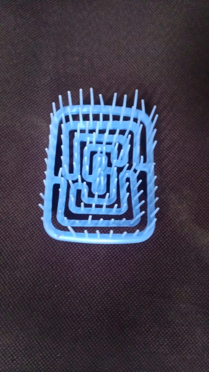 Shampoo Brush, Manual Scalp Massager Skeleton Combs (1 Pc) - Springkart