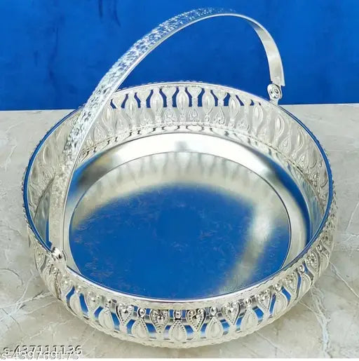 German Silver Flower Butti, Phool Butti, Puja Butti, Decorative Butti Diwali Gift !!! - Springkart