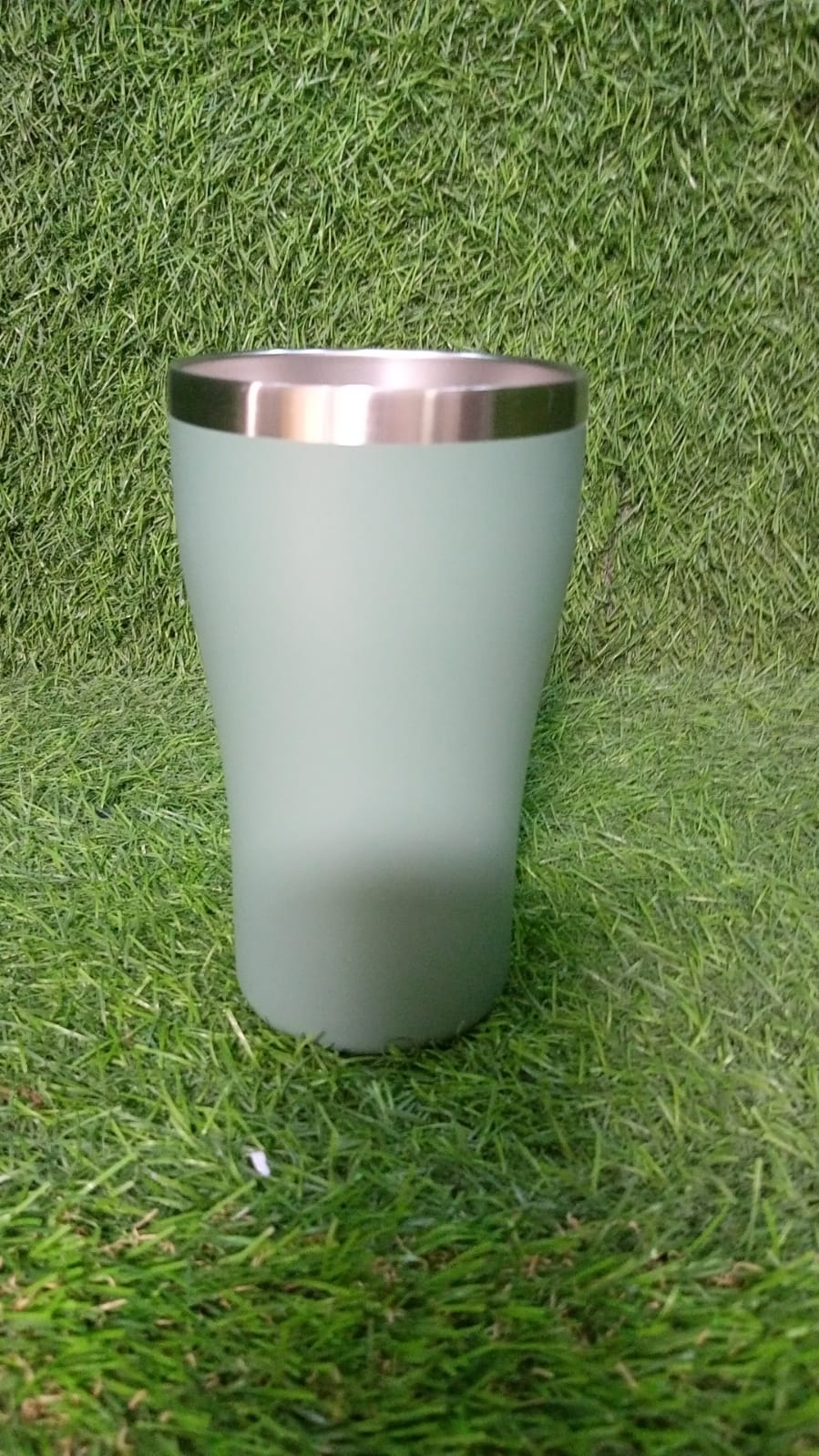 STEEL BIG COFFEE MUG PREMIUM CUP FOR COFFEE TEA COCOA, CAMPING MUGS WITH HANDLE, PORTABLE & EASY CLEAN (1Pc) - Springkart