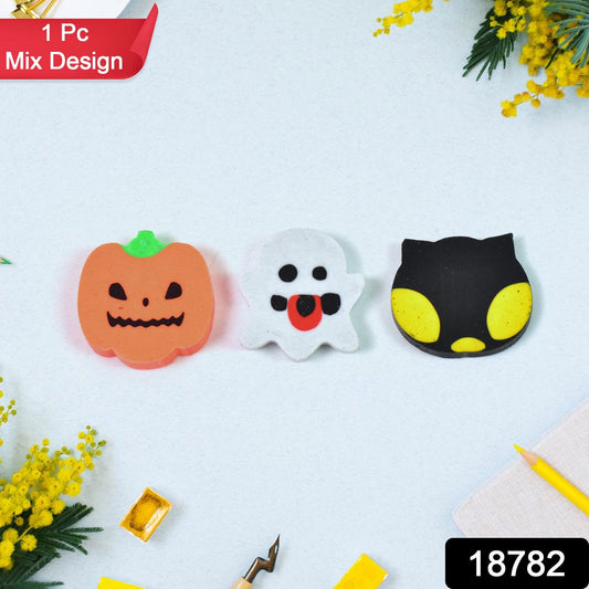 Cartoon Shape Eraser& Rubber (1 Pc / Mix Colour & Design) - Springkart