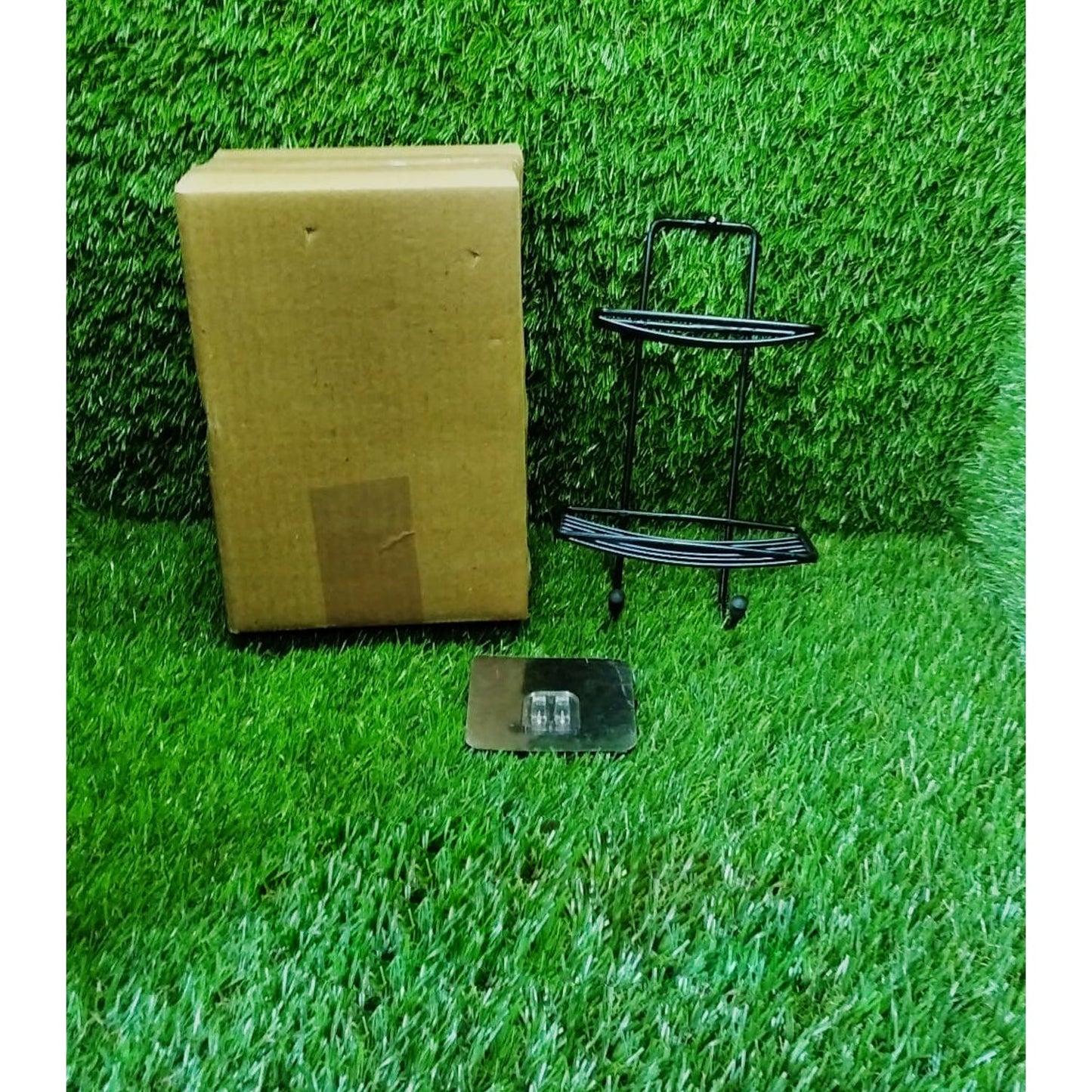 2 Layer SS Soap Rack used in all kinds of places household and bathroom purposes for holding soaps. - Springkart