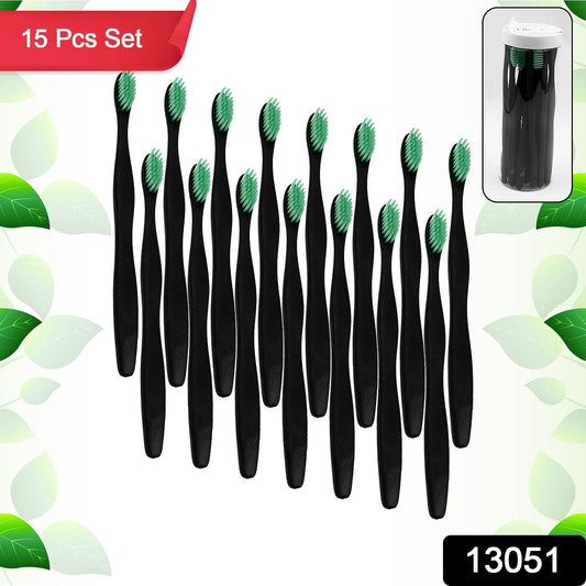 Soft Toothbrush With Plastic Round Box for Men and Women, Kids, AdultsĀ Plastic Toothbrush (15 pcs Set / Mix Color) - Springkart