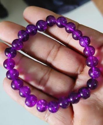 Stretchable Handmade Natural Crystal Stone Bracelet(Pack Of 2) - Springkart