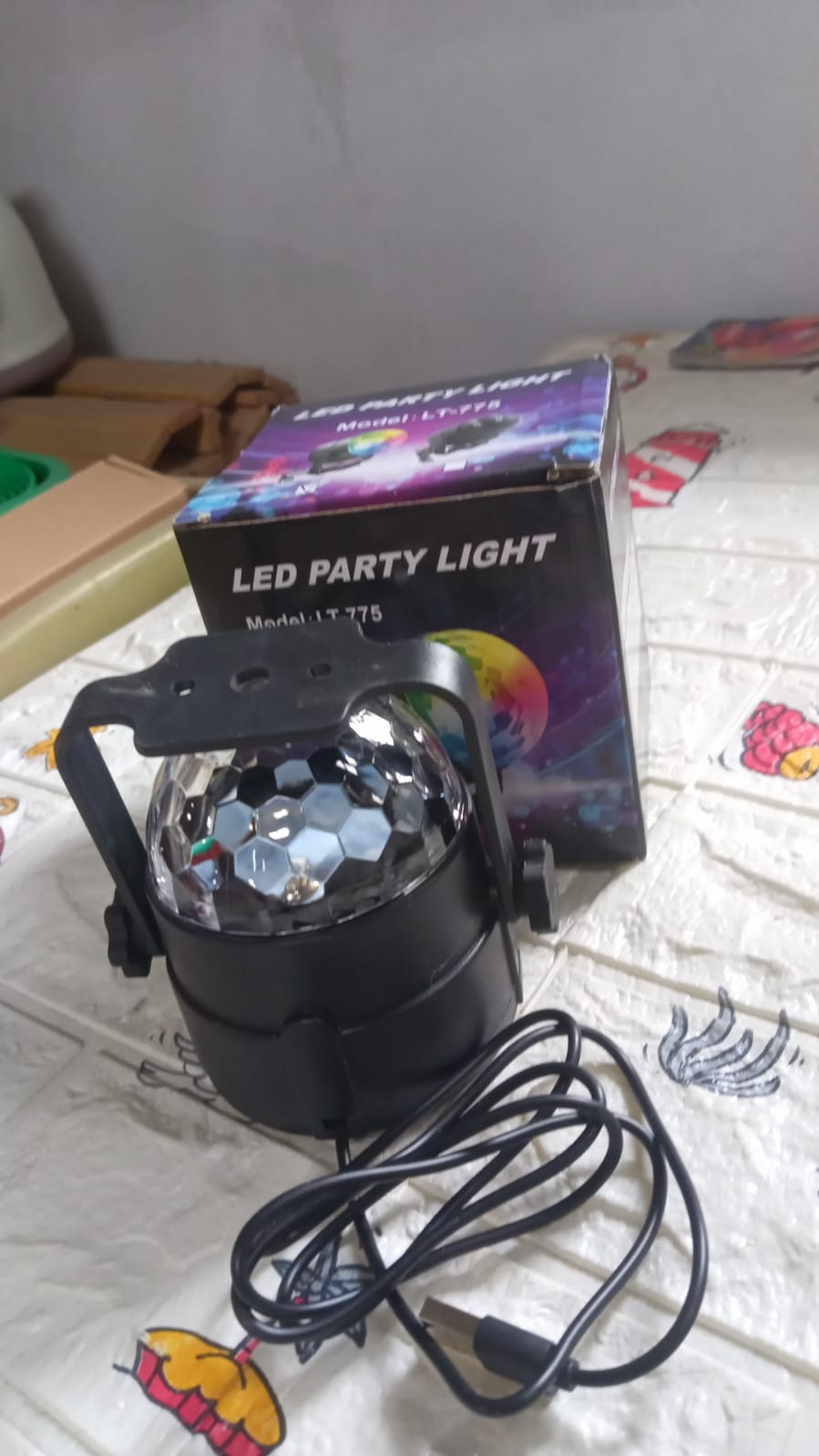 Party Lights, DJ Stage Light Disco Ball Light USB Charging Party Stage Lamp Party Light for Home Bar Car Wedding Holiday Party, Party Gift Kids Birthday - Springkart