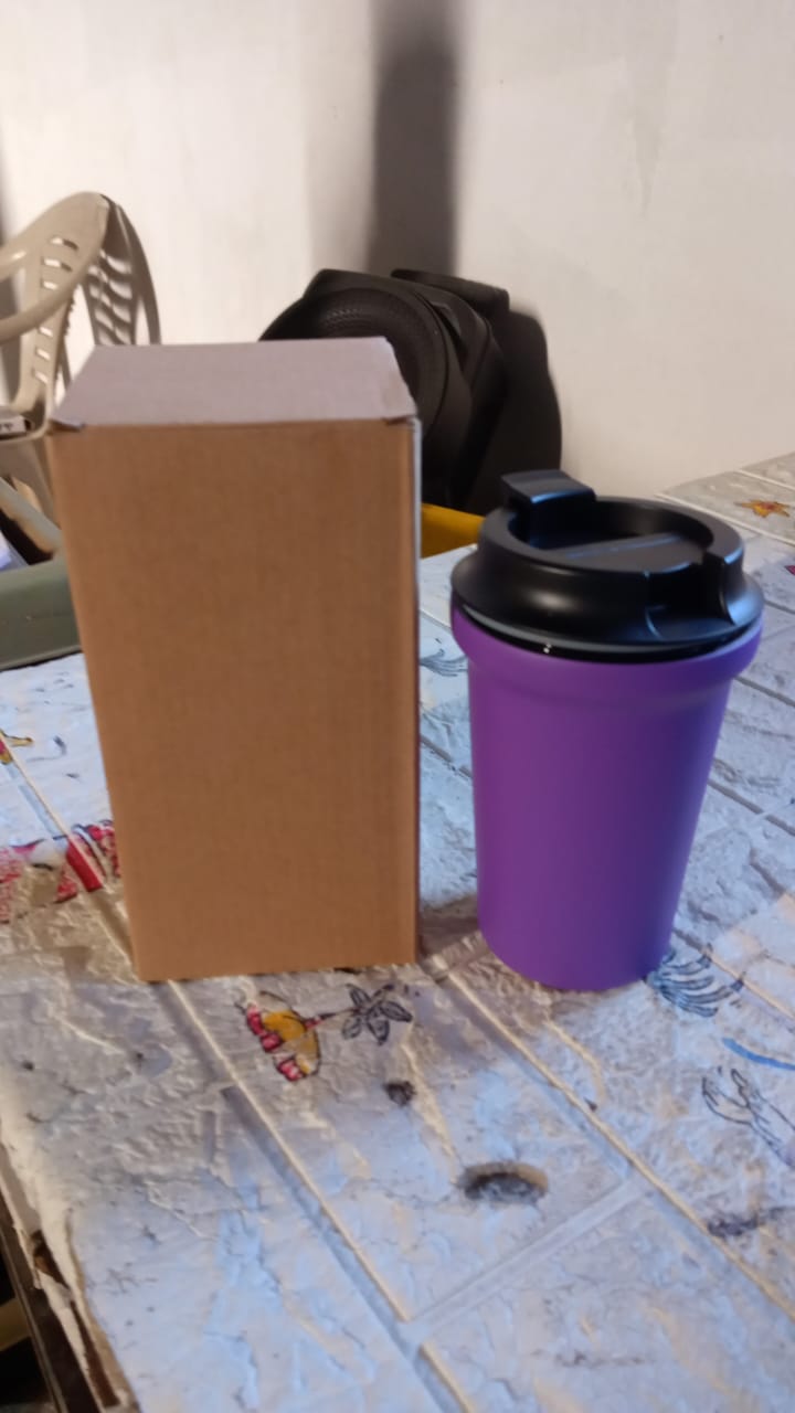 Stainless Steel Vacuum Insulated Coffee Cup (1 Pc) - Travel Mug, Leak Proof Lid - Springkart