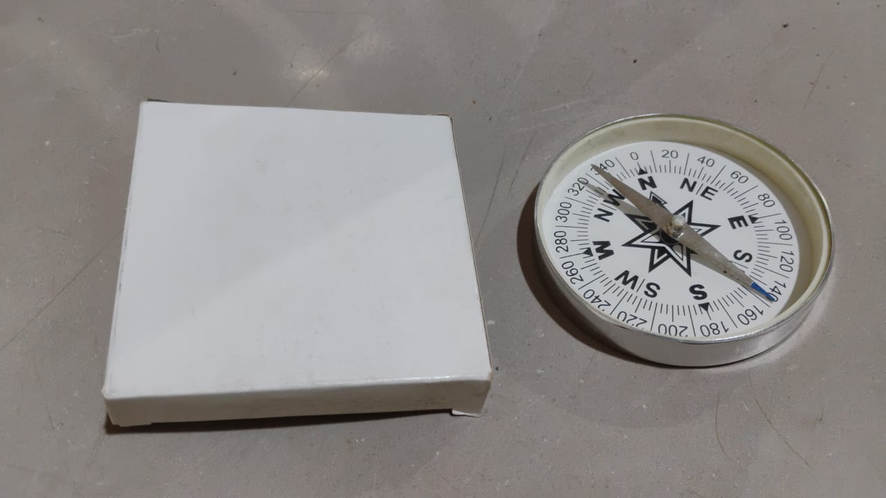 Handheld Large Compass for direction and Navigation (80 MM / 3 Inch / 1 Pc) - Springkart