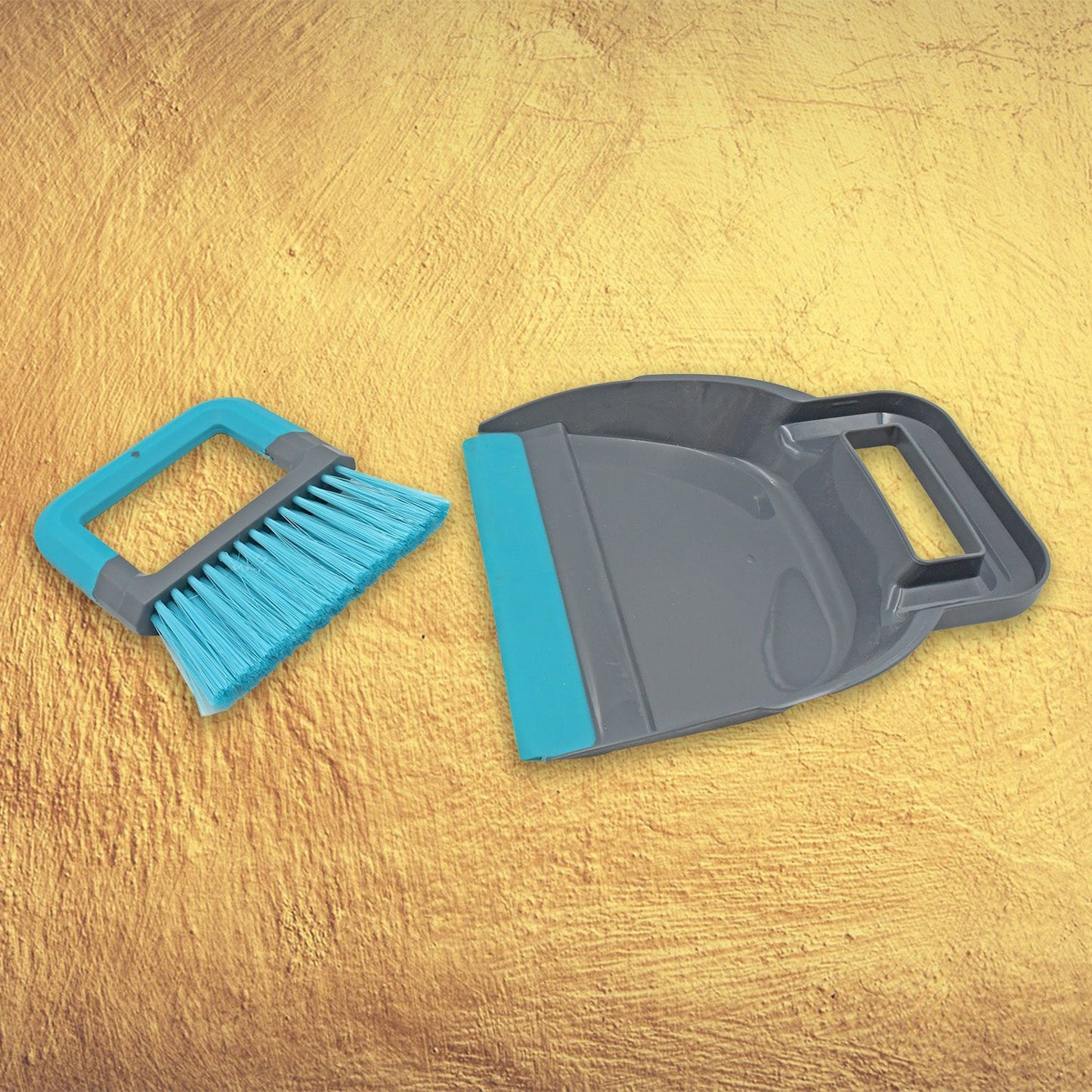 Plastic Cleaning Broom Brush and Dustpan Set Desktop Broom Sweep Cleaning Brush Dust Pan Car Keyboard Cleaning Household Dust Pan (1 Set) - Springkart
