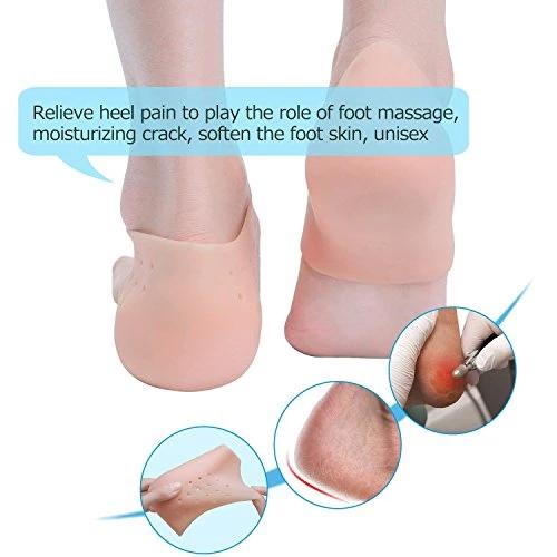 Moisturizing Skin Softening Silicone Gel for Dry Cracked Heel Repair (Multicolour) - Springkart