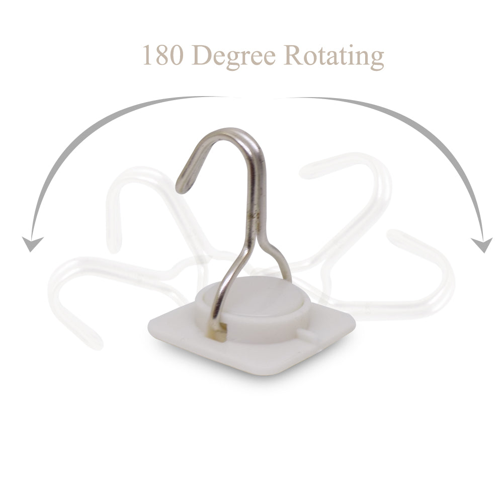 Multipurpose Strong Small Stainless Steel Adhesive Wall Hooks - Springkart