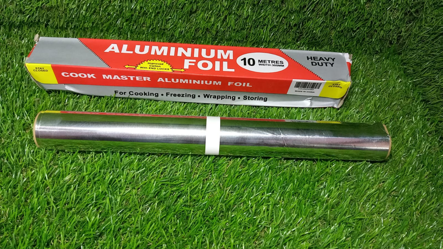 Aluminum Foil Roll Heavy Duty Non Stick Thick Aluminum Foil Sheet Baking Grilling Tool (10mX300mm) - Springkart