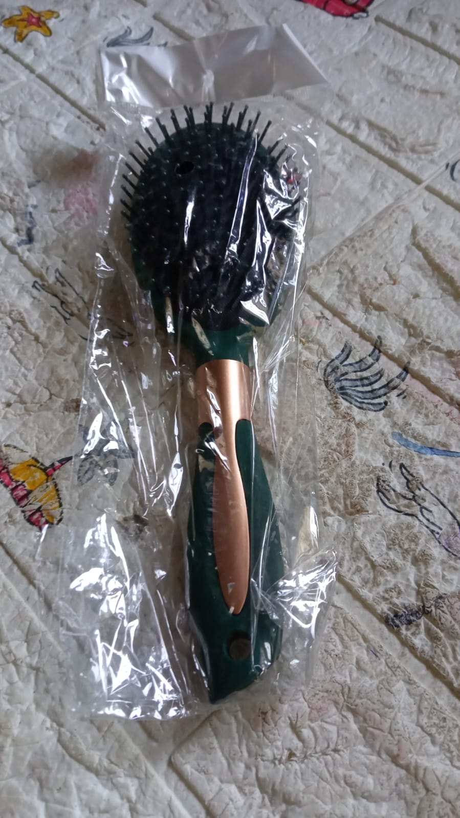 Massage Comb, Air Cushion Massage Hair Brush Ergonomic Matt Disappointment for Straight Curly Hair Cushion Curly Hair Comb for All Hair Types, Home Salon DIY Hairdressing Tool (1 Pc) - Springkart