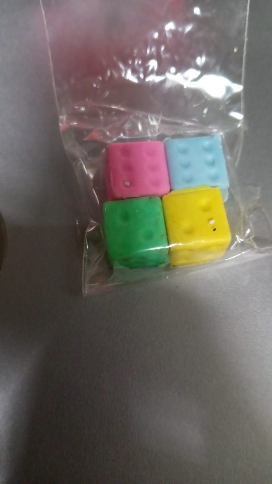 Eraser for Kids| Creative Dice Shape Erasers Kids (4 Pcs / Mix Design) - Springkart