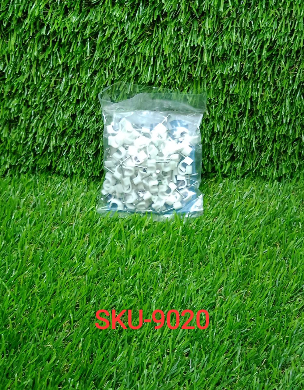 100 Pc 6 MM Cable Clip used in all kinds of wires to make them stuck and holded in walls etc. - Springkart