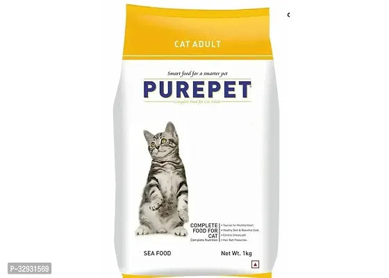 Purepet Ocean Fish Adult Dry Cat Food, 1 kg - Springkart