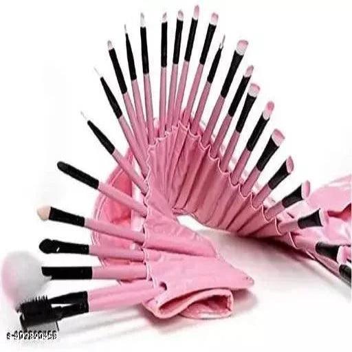 Makeup Brushes 24 Piece Makeup Brush Set Premium NET QUANTITY 24 PCS COLOR PINK - Springkart