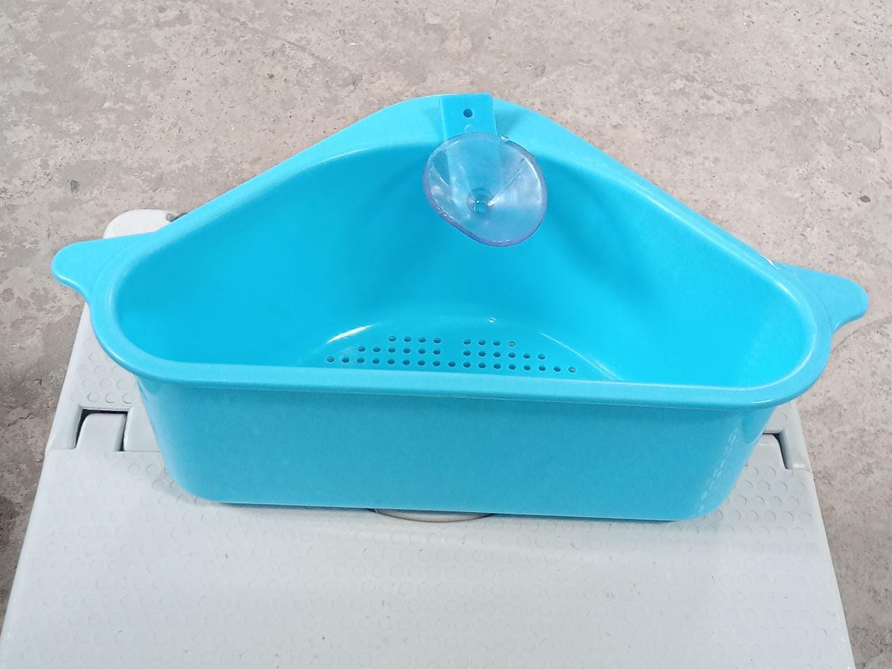 Triangular Multi Functional Drainer Shelf Sink Storage Holder - Springkart