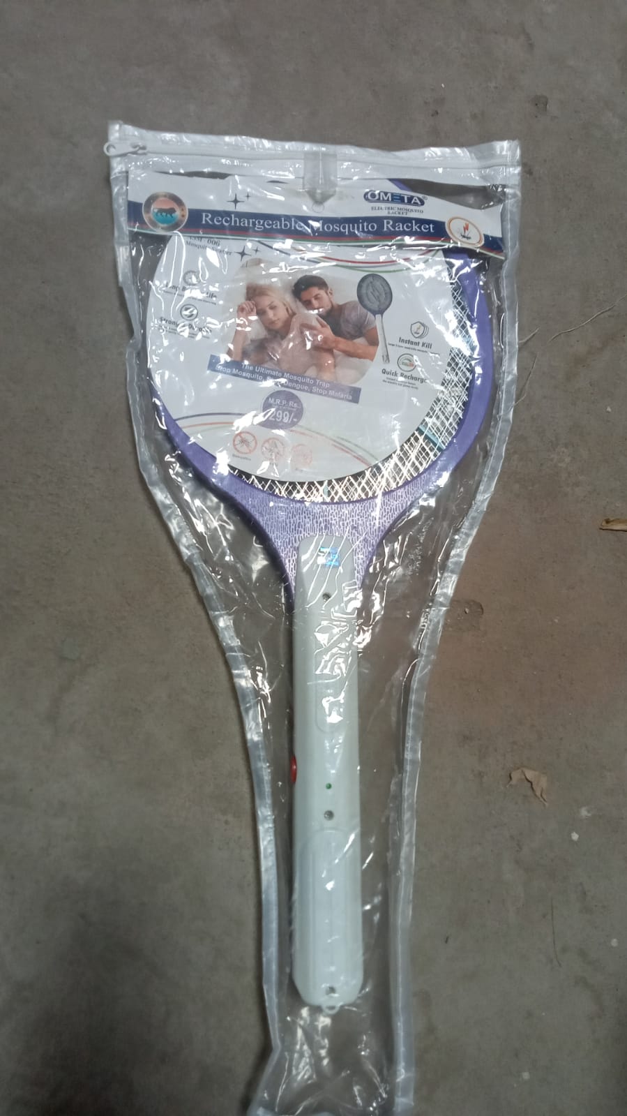 Mosquito Killer Racket Rechargeable Handheld Electric Fly Swatter Mosquito Killer Racket Bat, Electric Insect Killer (Quality Assured) - Springkart