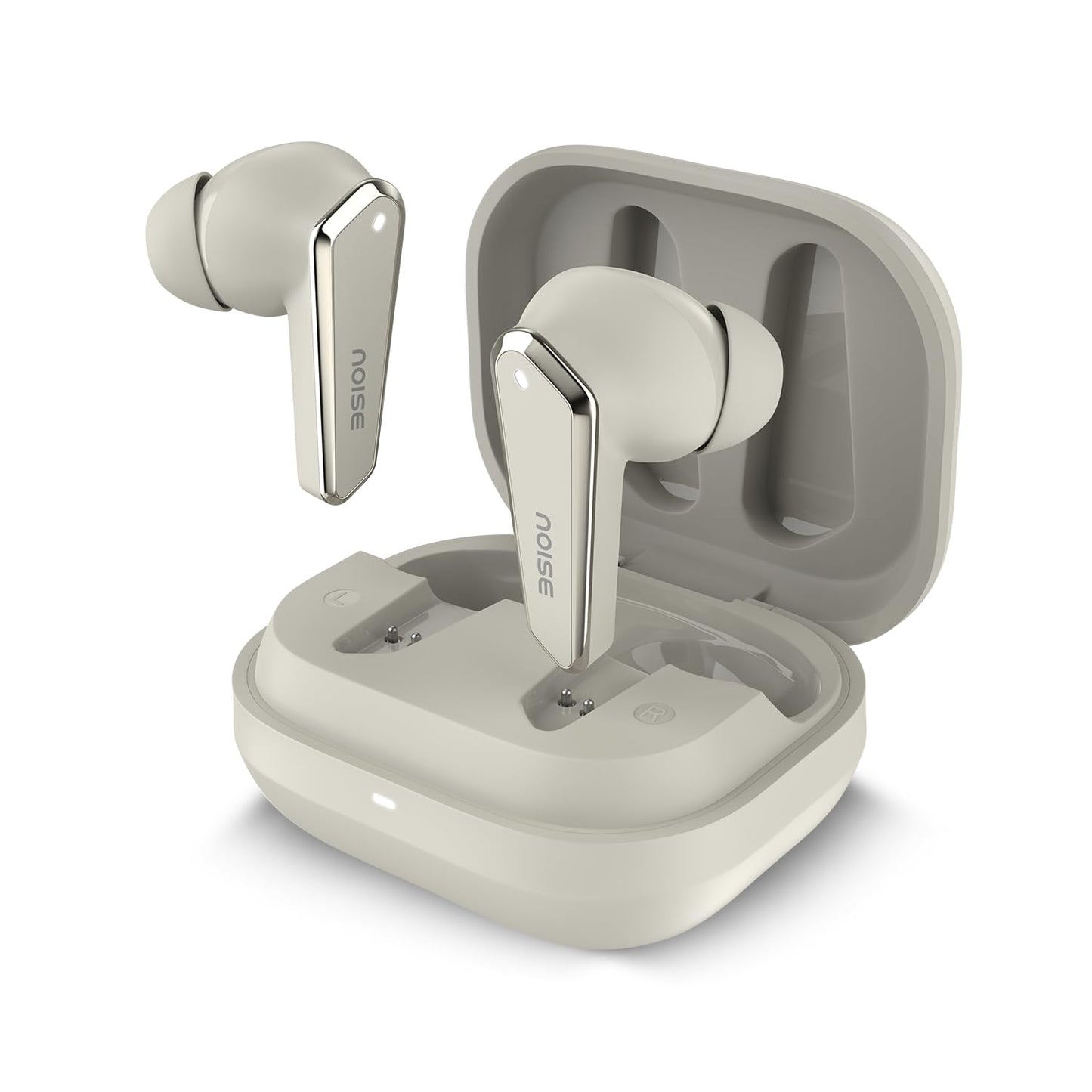 Noise Buds N1 Truly Wireless Earbuds with Chrome Finish, 40H of Playtime, Quad Mic with ENC, Ultra Low Latency Gaming (Up to 40 Ms), Instacharge(10 Min=120 Min), Bluetooth V5.3(Ice Blue)