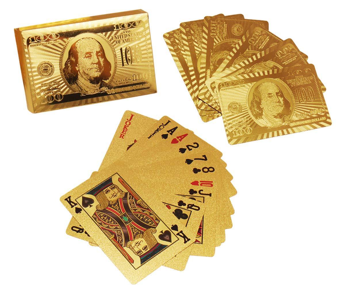 523 Gold Plated Poker Playing Cards (Golden) - Springkart