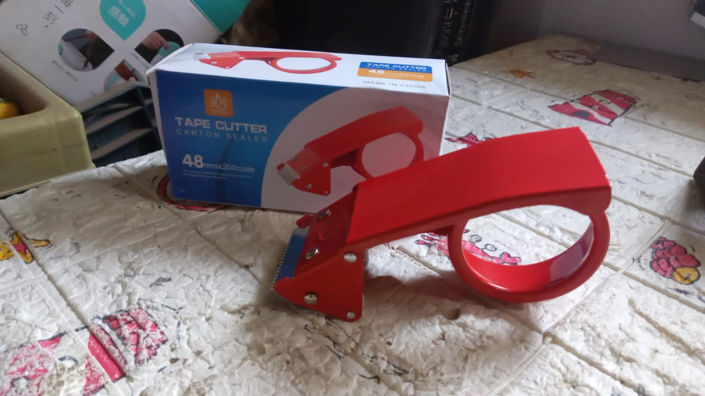 Metal Packing Tape Dispenser Cutter for Home Office use, Tape Dispenser for Stationary, Tape Cutter Packaging Tape - Springkart