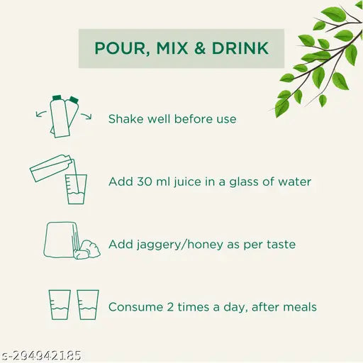 Healthy Amla Juice 1L - 100% Pure Amla Juice - Springkart