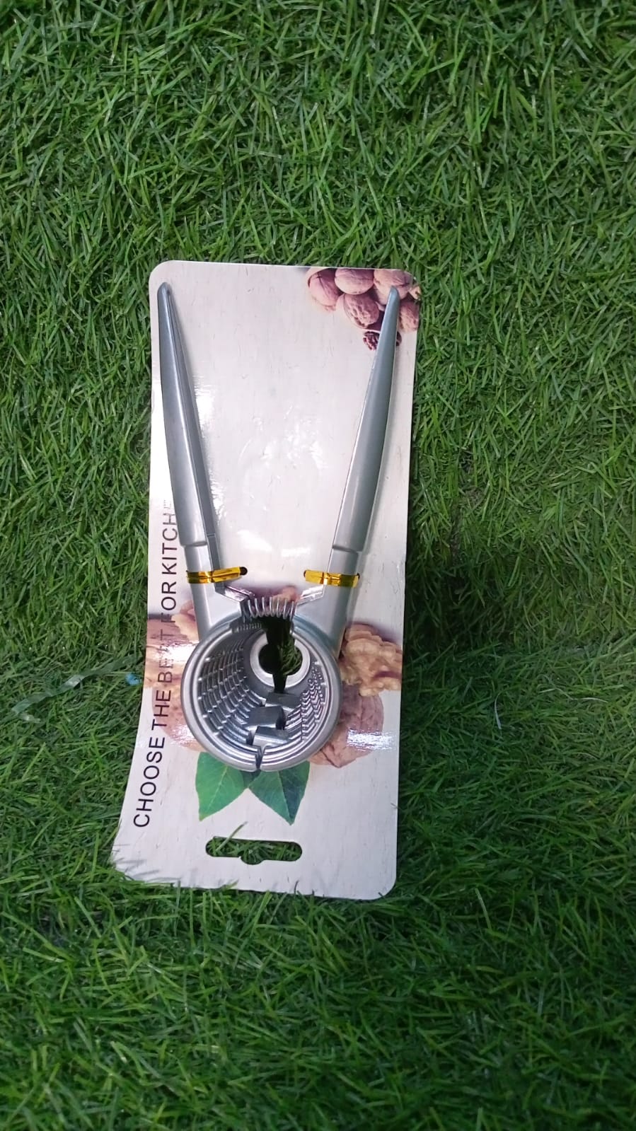 Walnut Cracker, Luxury Die Cast Stainless Alloy Nut Cutter Walnut Clamp Plier Portable Smart Walnut Akhrot Pincers Bottle Opener for Pecans, Almonds, Brazil Nuts - Springkart