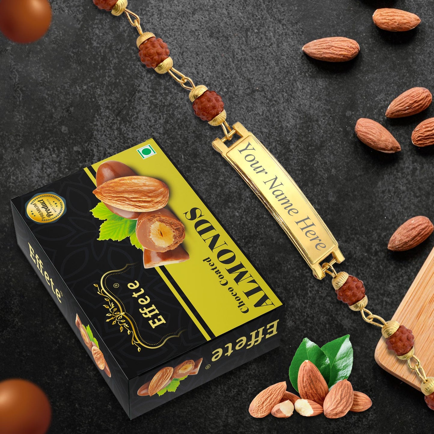 Sweet And Stylish Customized Bracelet Delicious Chocolate Combo Gift Set - Springkart