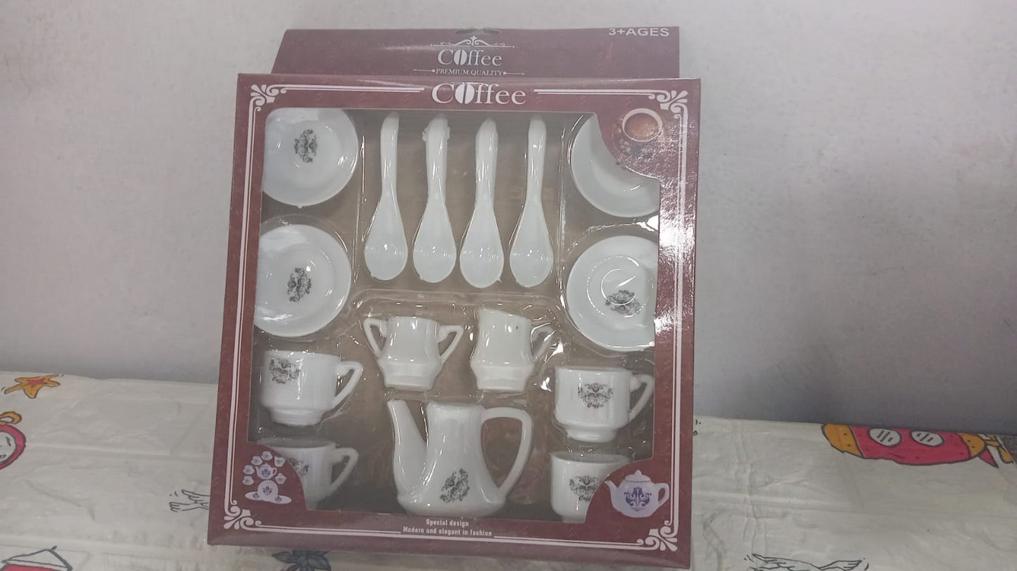 Tickles Tea toy Set | Coffee Kitchen Plastic Set Toy for Kids, Boys & Girls (15Pcs) - Springkart