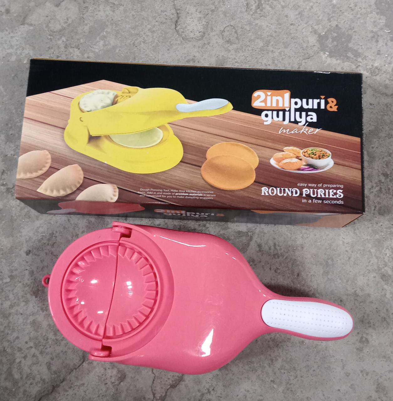 2-in-1 Dumpling Press Mould for Gujiya & Momos - Springkart