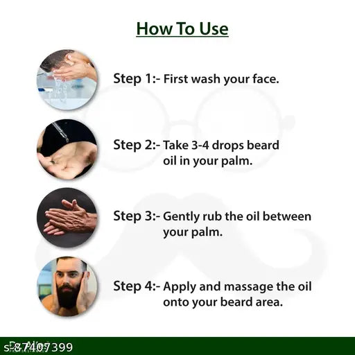 Dr. Alies Professional Premium 100% Jadibuti Ayurvedic Beard Booster Oil (30 ml) - Springkart
