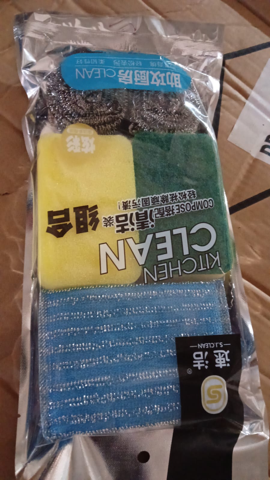 Kitchen Cleaning Tool Set Microfiber Kitchen Utensils High Performance Scouring Sponge Set Dish Sponge, Stainless Steel Scouring Pad (6 Pcs Set) - Springkart