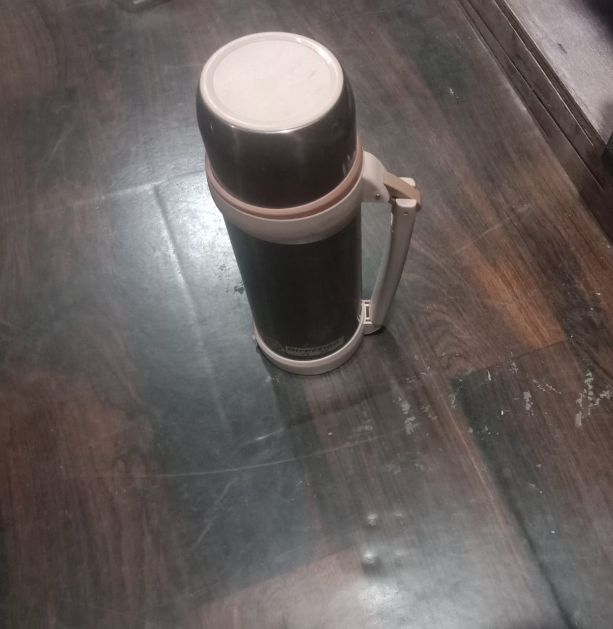 Stainless Steel Insulation Thermos, Double-Wall Vacuum Insulated Water Bottle For Travel, Outdoor Fitness Portable Travel Pot, Camping Coffee, Portable Car, Travel Keep Hot & Cold Large Capacity (1200 ML) - Springkart