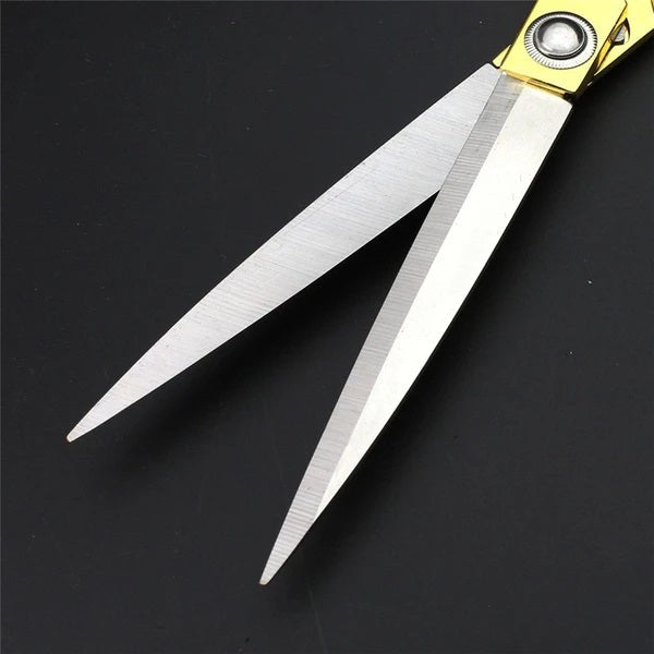 Stainless Steel Tailoring Scissor Sharp Cloth Cutting for Professionals (Golden) - Springkart