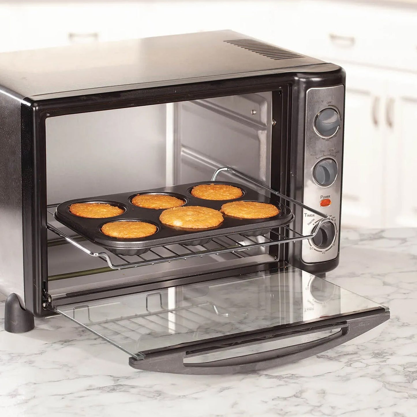 6 slot Non-Stick Muffins Cupcake Pancake Baking Molds Tray - Springkart