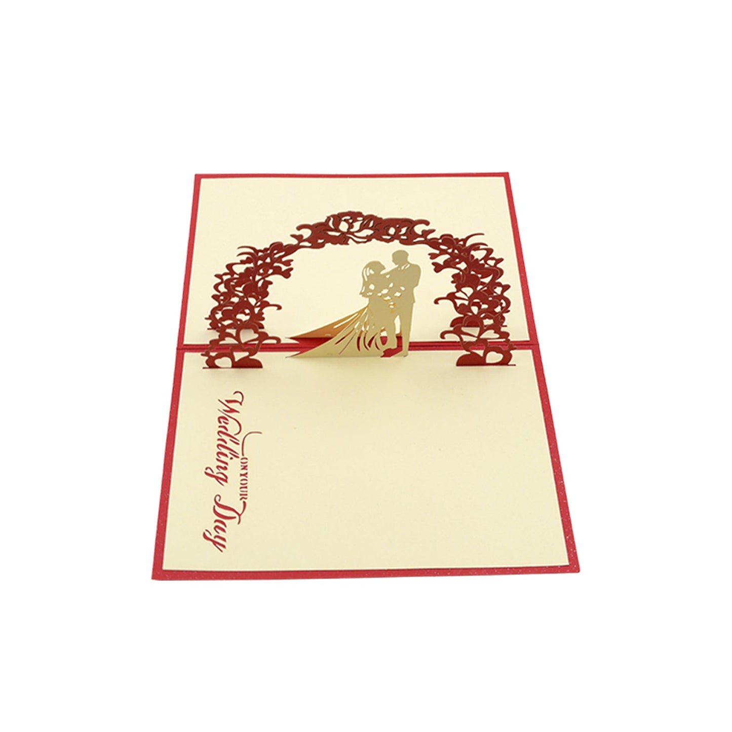Unique 3D Pop-Up Wishing Card (Wedding): 1 Pc - Springkart
