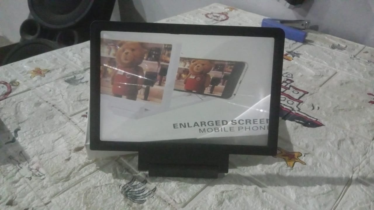 3D Phone Screen Magnifier Video Screen Amplifier Expander Holder Bracket for Mobile Phone Screen Zoom Display (1 Pc) - Springkart