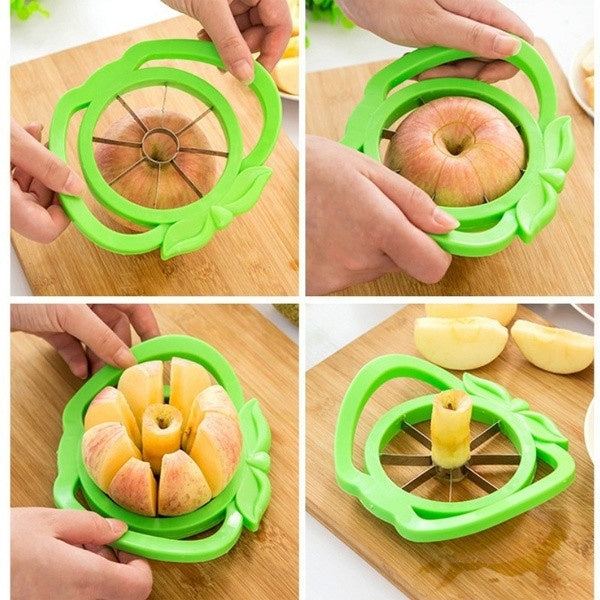 Plastic Apple Cutter Slicer with 8 Blades and Handle - Springkart