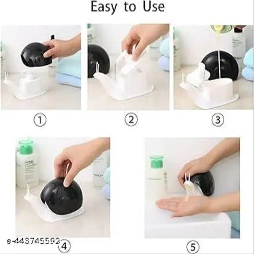 1 Pc Cute Refillable Bottle Dispenser for Liquid Soap Shampoo - Springkart