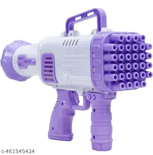 32 Hole Electric Gatling Bubble Gun for Kids with Soap Solution Indoor and Outdoor Toys - Springkart