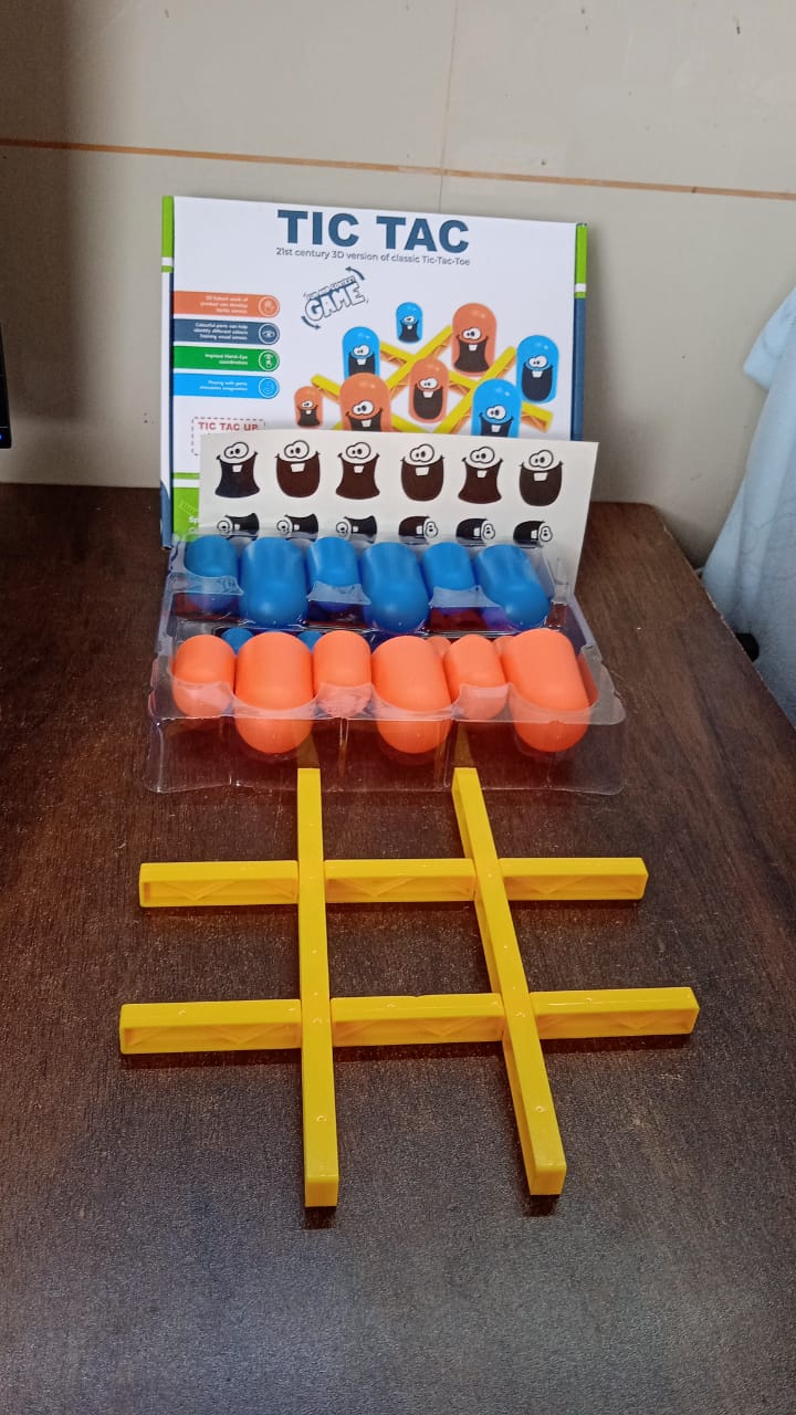 Tic-Tac-Toe Game, Gobble Game, Board Game Indoor (1 Set) - Springkart